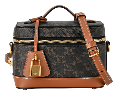 Triomphe Vanity, &pound;1,250, Handbags, Brown, Canvas, Front view